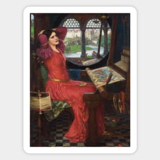 I am Half sick of Shadows said the Lady of Shalott by John William Waterhouse Magnet